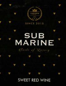 SUB MARINE SWEET RED WINE (and logo) trademark logo