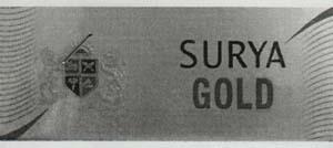 SURYA GOLD (and logo) trademark logo