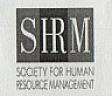 SHRM SOCIETY FOR HUMAN RESOURCE MANAGEMENT (STYLIZED & DESIGN) (and logo) trademark logo