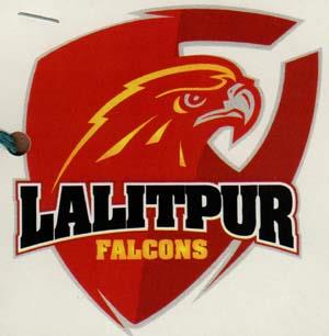 LALITPUR FALCONS (and logo) trademark logo