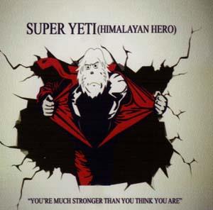SUPER YETI HIMALAYAN HERO (and logo) trademark logo