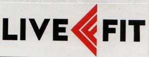 LIVEFIT (and logo) trademark logo