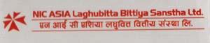 NIC ASIA LAGHUBITTA BITTIYA SANSTHA LTD. (and logo) trademark logo