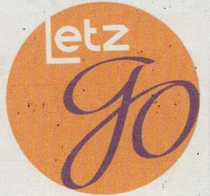LETZ GO (and logo) trademark logo