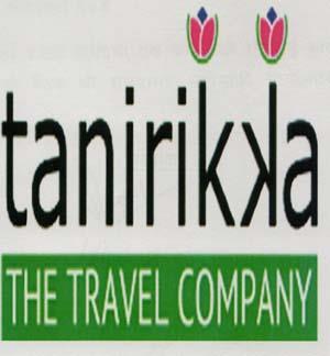 TANIRIKA THE TRAVEL COMPANY (and logo) trademark logo