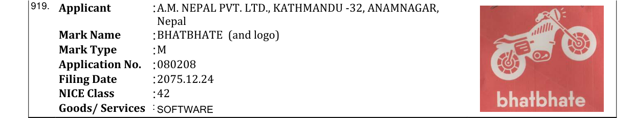 Original bulletin entry for BHATBHATE (and logo)