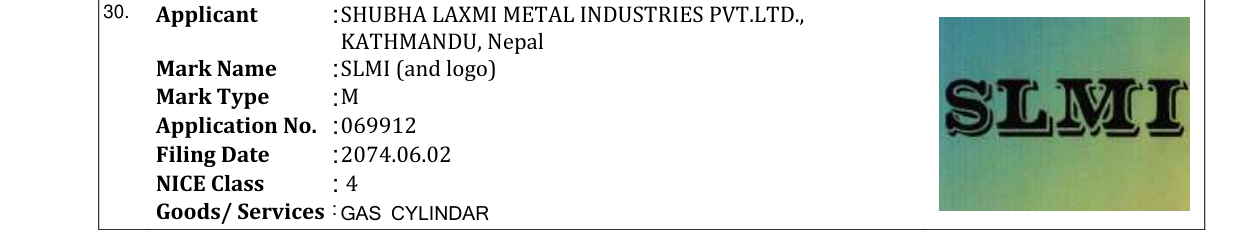 Original bulletin entry for SLMI (and logo)