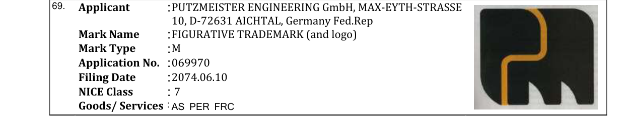 Original bulletin entry for FIGURATIVE TRADEMARK (and logo)