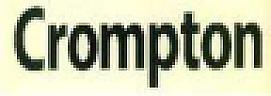 CROMPTON (and logo) trademark logo