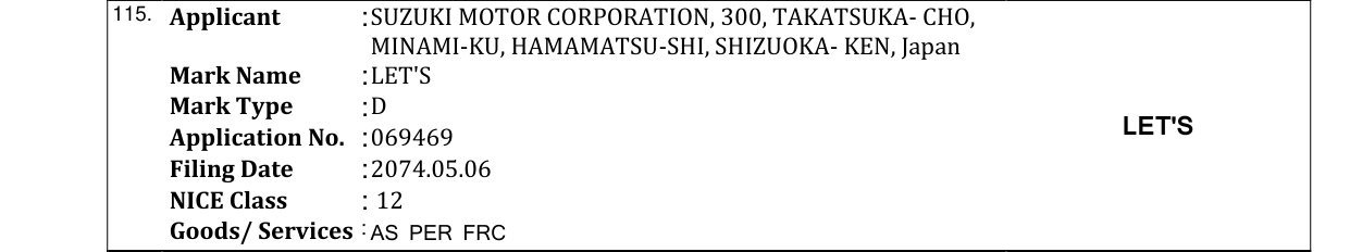 Original bulletin entry for LET'S