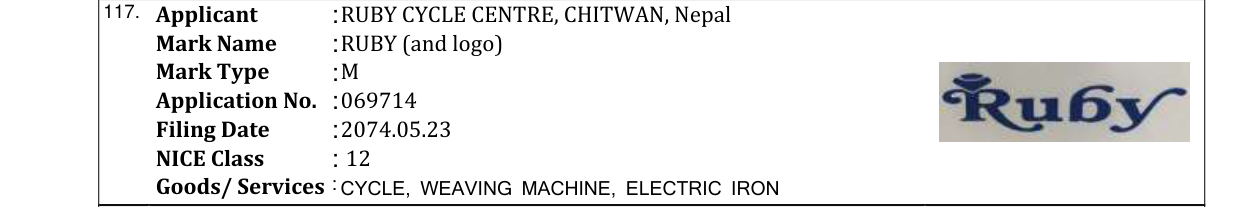 Original bulletin entry for RUBY (and logo)