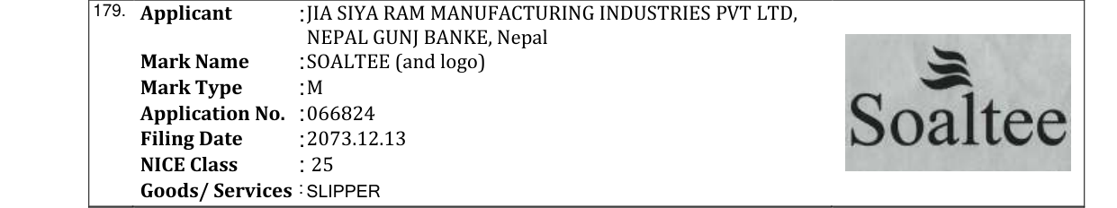 Original bulletin entry for SOALTEE (and logo)