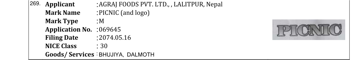 Original bulletin entry for PICNIC (and logo)