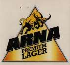 ARNA PREMIUM LAGER (and logo) trademark logo