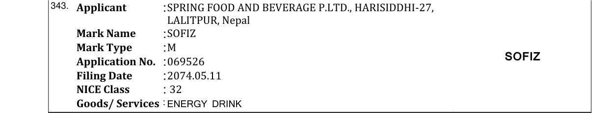 Original bulletin entry for SOFIZ