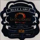 BAHUBALI 2 BLUE LABEL (and logo) trademark logo