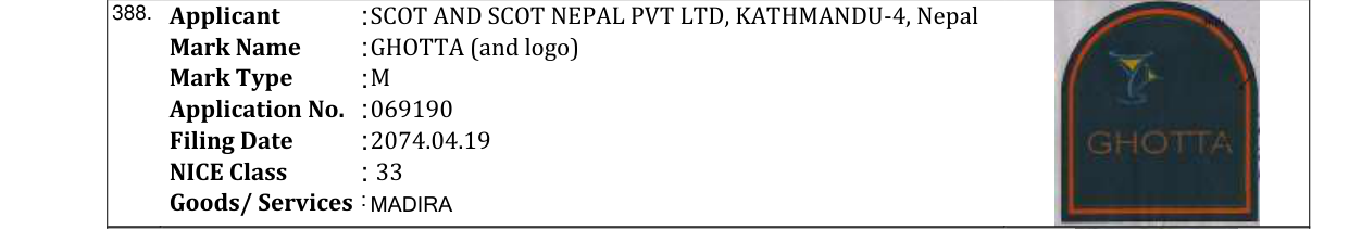 Original bulletin entry for GHOTTA (and logo)