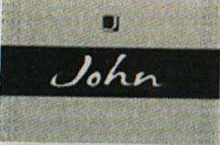 JOHN (and logo) trademark logo