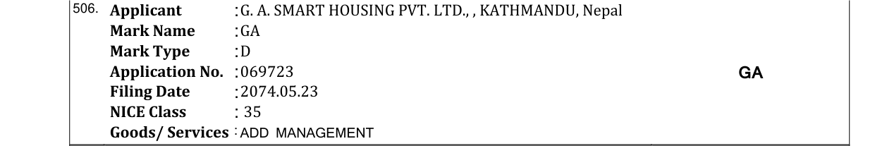 Original bulletin entry for GA