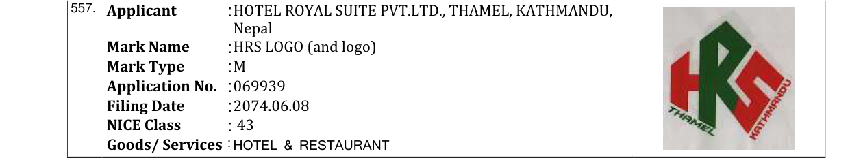Original bulletin entry for HRS LOGO (and logo)