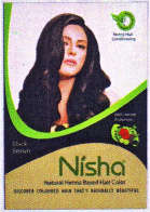 NISHA NATURAL HENNA BASED HAIR (and logo) trademark logo