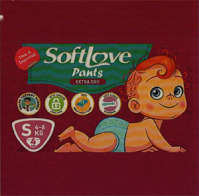 SOFTLOVE PANTS EXTRA DRY (and logo) trademark logo
