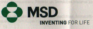 MSD INVENTING FOR LIFE (and logo) trademark logo