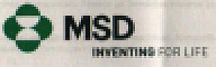 MSD INVENTING FOR LIFE (and logo) trademark logo