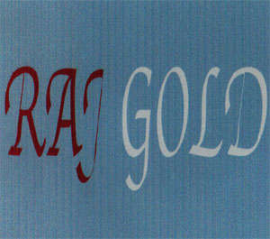 RAJ GOLD (and logo) trademark logo