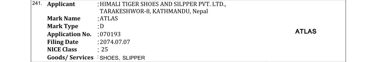 Original bulletin entry for ATLAS