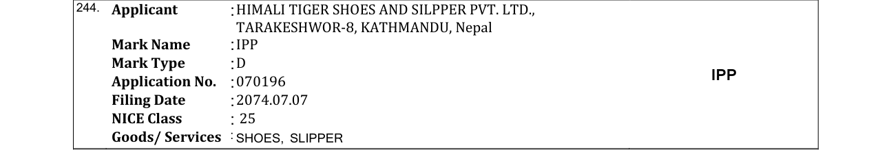 Original bulletin entry for IPP