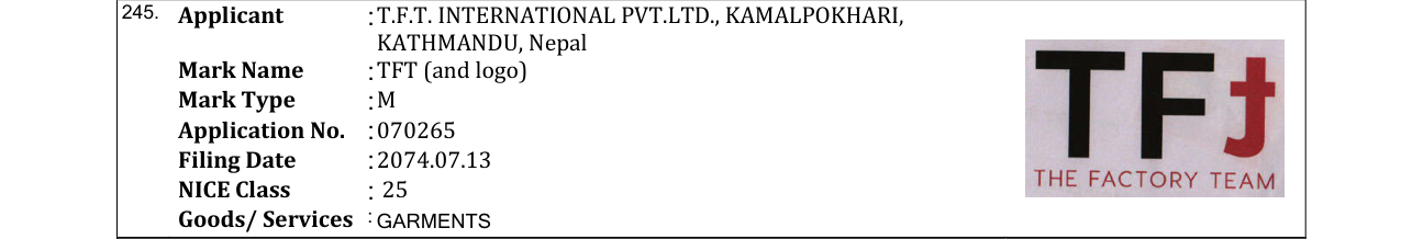 Original bulletin entry for TFT (and logo)