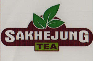 SAKHEJUNG TEA (and logo) trademark logo