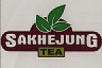 SAKHEJUNG TEA (and logo) trademark logo