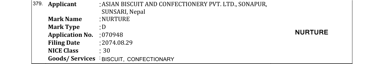 Original bulletin entry for NURTURE
