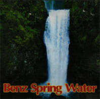 BENZ SPRING WATER (and logo) trademark logo