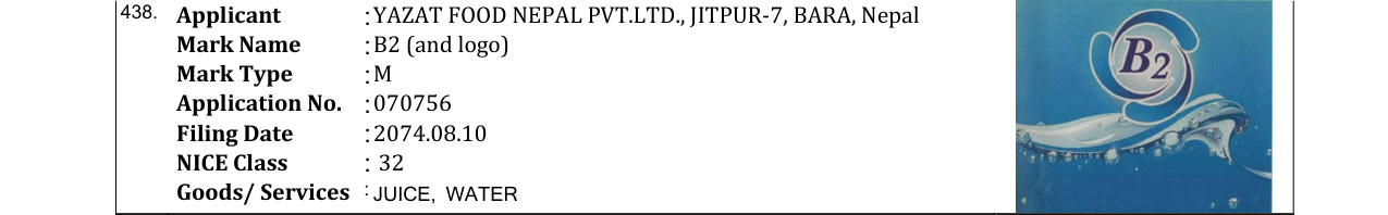 Original bulletin entry for B2 (and logo)