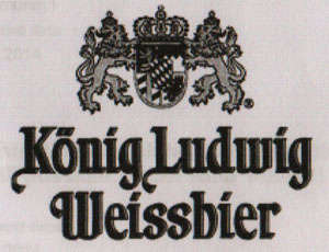 KONIG LUDWIG WEISSBIER (and logo) trademark logo