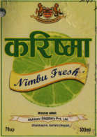 KARISHMA NIMBU FRESH (DEVNAGARI) (and logo) trademark logo