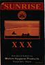 SUNRISE XXX (and logo) trademark logo