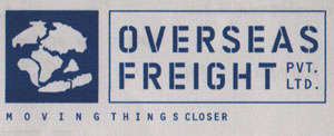 OVERSEAS FREIGHT (and logo) trademark logo