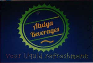 ATULYA BEVERAGES (and logo) trademark logo