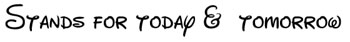 STAND FOR TODAY & TOMORROW (and logo) trademark logo