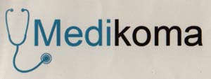 MEDIKOMA (and logo) trademark logo