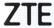 ZTE (and logo) trademark logo