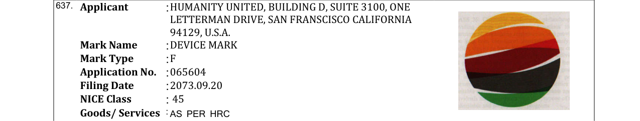Original bulletin entry for DEVICE MARK
