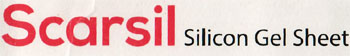 SCARSIL GEL GEL SHEET (and logo) trademark logo