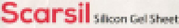 SCARSIL GEL GEL SHEET (and logo) trademark logo