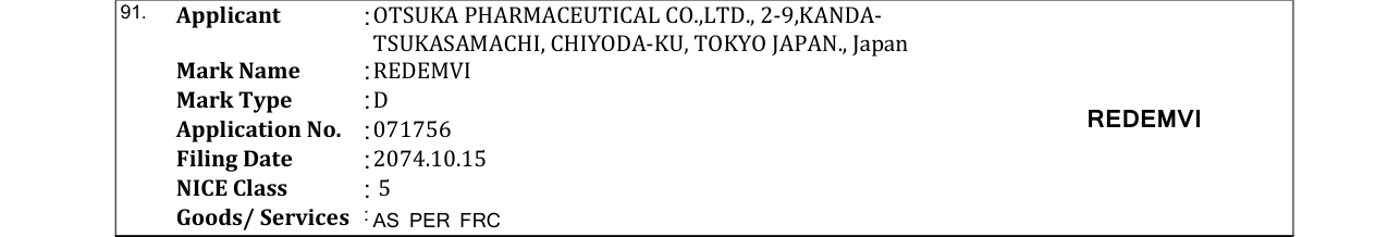 Original bulletin entry for REDEMVI