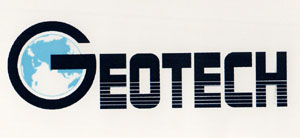 GEOTECH (and logo) trademark logo